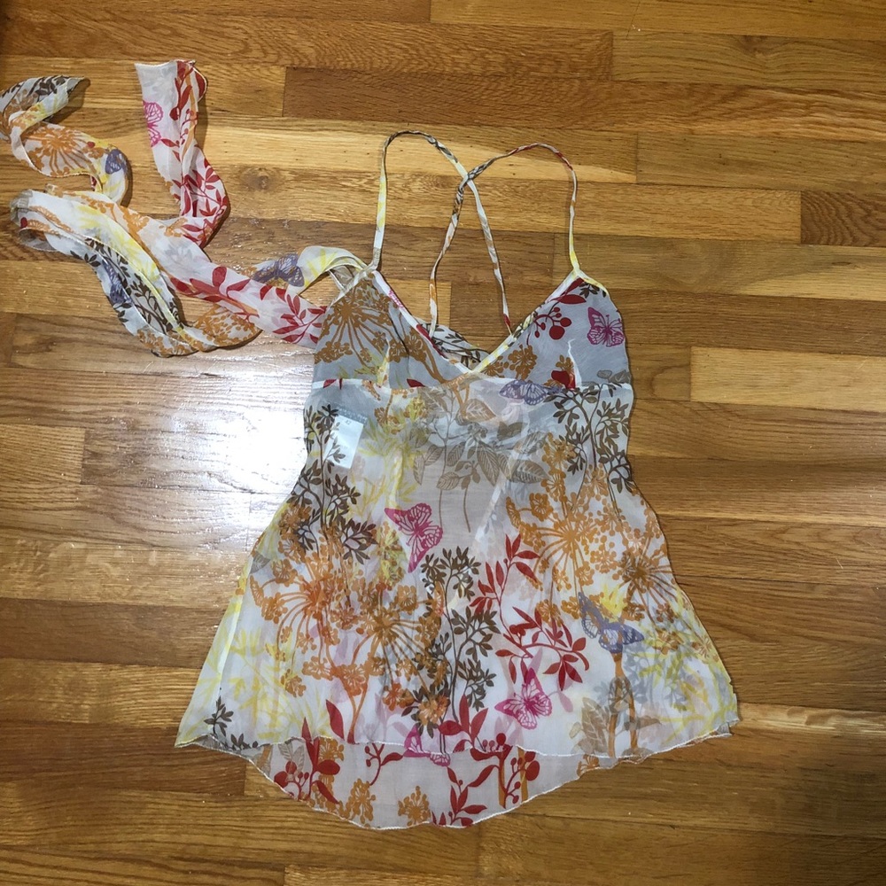 Silk Patricia Peppe top with ties